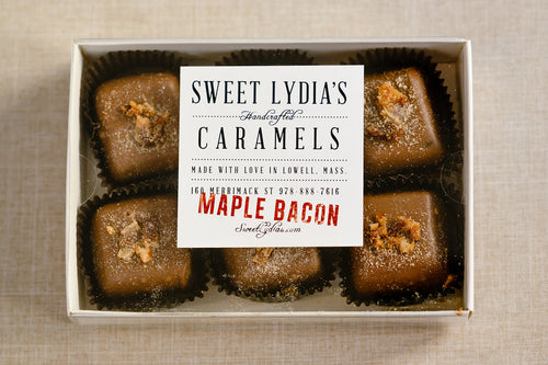 Chocolate Covered Maple Bacon Caramels